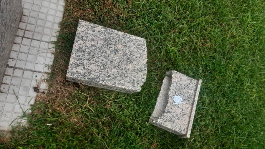 Atribuyen a un hecho de vandalismo los daños provocados en tumbas del cementerio israelita