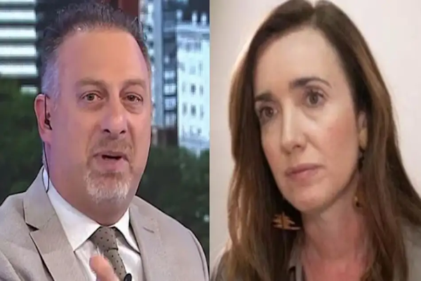 En A24, con micrófono abierto y se escuchó el insulto a Victoria Villarruel