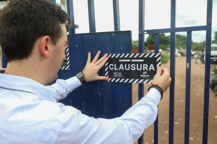 Provincia clausuró 6 desarmaderos y chatarrerías en el Departamento La Capital