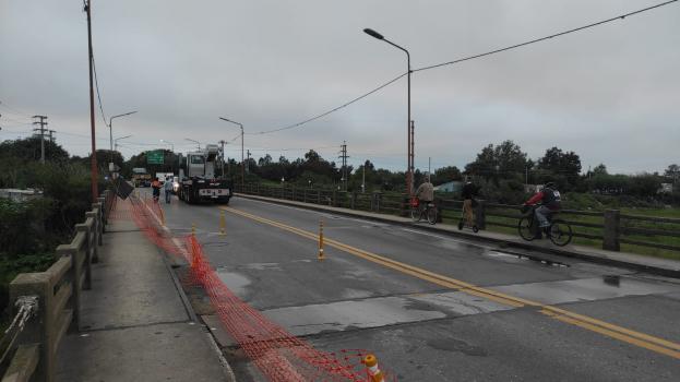 Comienza el armado del puente Bailey y el tránsito estará cortado para todo tipo de vehículos