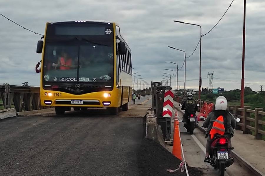 Habilitan este martes el paso del transporte público sobre el puente Bailey