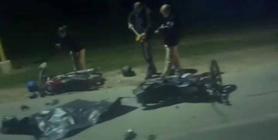 Trágico choque de motos en San Agustín