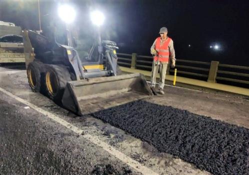 Vialidad Nacional finalizó los arreglos en las rampas del puente Bailey 