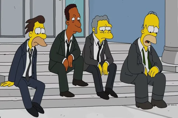 Murió un histórico personaje de Los Simpson