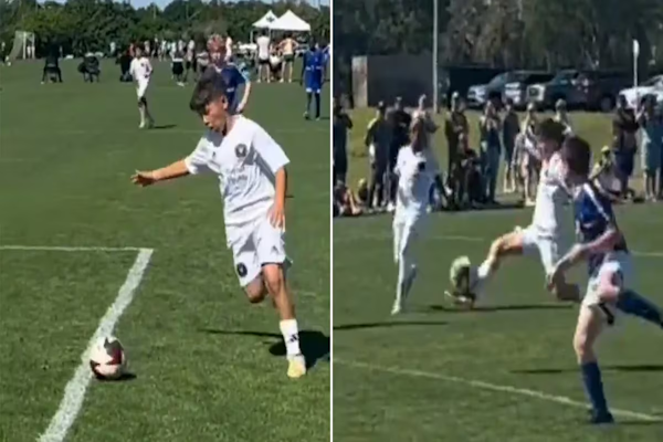 La gran jugada de Thiago Messi y Benjamín Suárez que se volvió viral