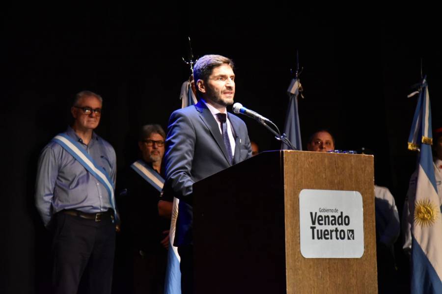 Pullaro participó de los festejos por el 140° aniversario de Venado Tuerto
