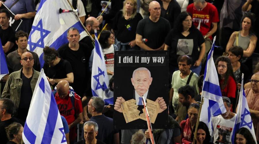 Miles de israelíes se manifestaron para exigir la liberación de los rehenes