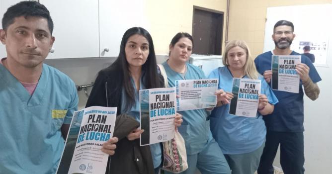 Atsa realiza un plan de lucha en reclamo de un aumento salarial