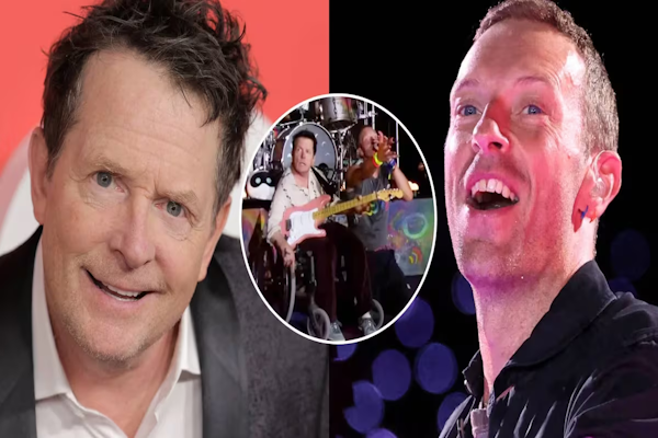 Michael J. Fox se unió a Coldplay en el escenario