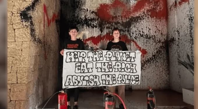 Milei apuntó contra los comunistas tras la vandalización de la casa de Messi