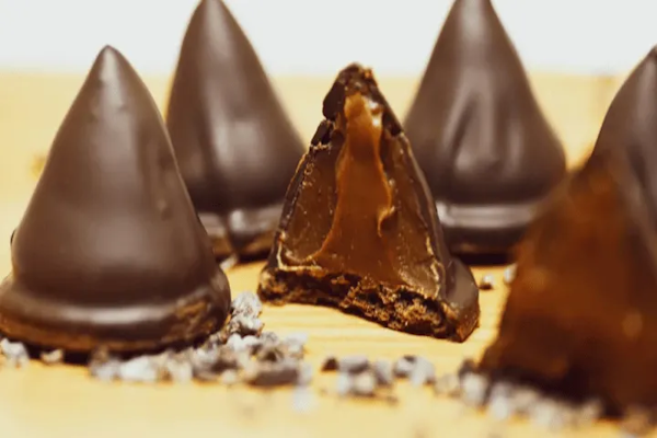 Receta de conitos de dulce de leche y chocolate