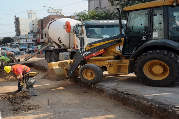 Se repararon 390 metros cuadrados de avenidas y calles