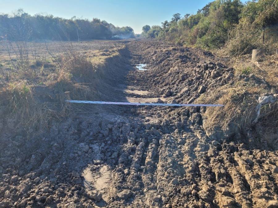 Provincia obligó a restituir a su condición original un canal clandestino