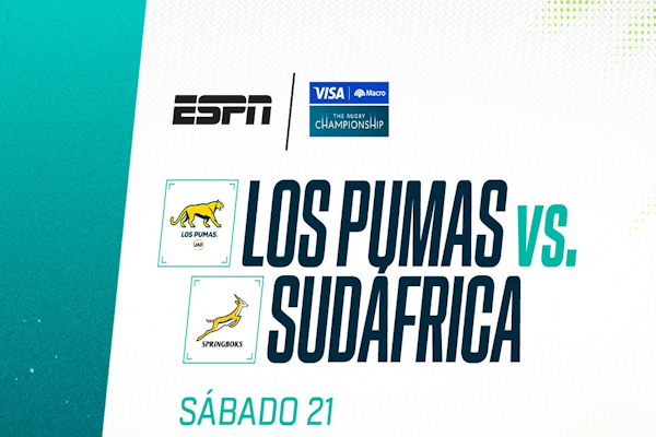 Rugby Championship: Los Pumas abrirán la serie ante Sudáfrica