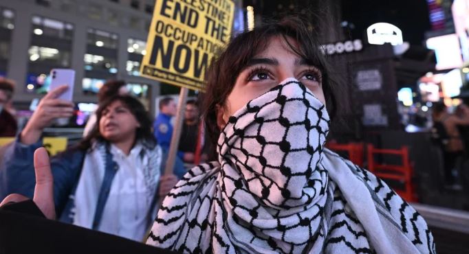 Protestas en Estados Unidos contra la guerra en Medio Oriente