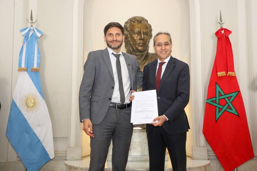 Pullaro recibió al embajador de Marruecos