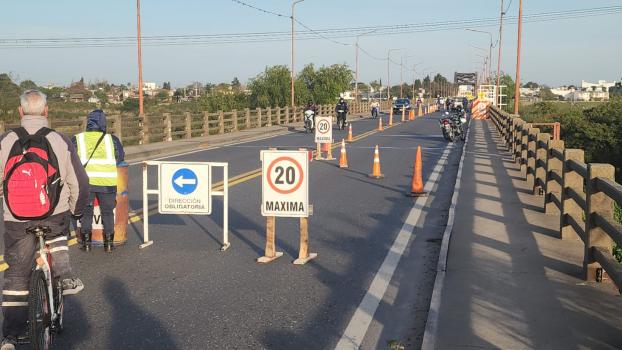 Continúa el cierre total en el Puente Carretero Santa Fe-Santo Tomé