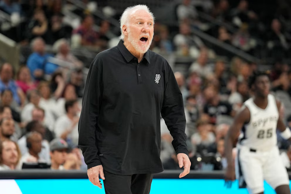 NBA: el histórico Gregg Popovich será baja en el banco de los Spurs