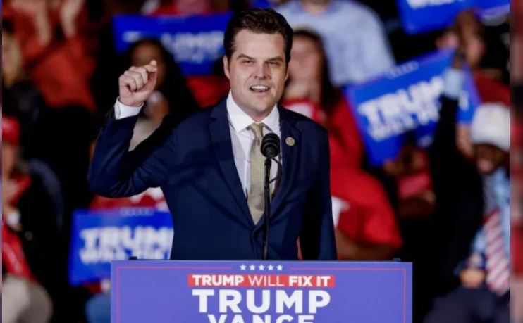 Trump nominó para fiscal general al republicano de línea dura Matt Gaetz