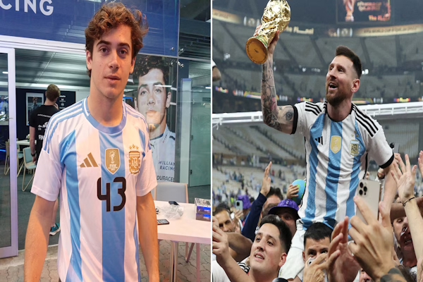 Qatar: Colapinto homenajea con su casco a los campeones del mundo