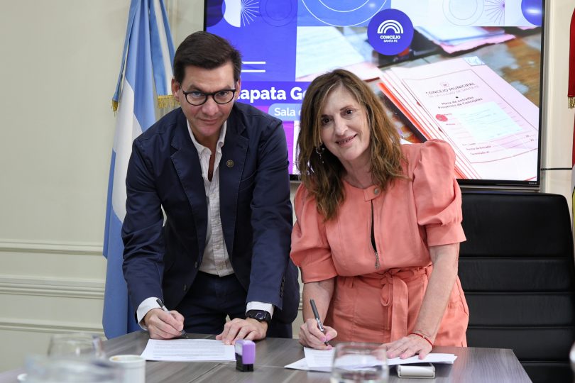 Ludopatía: se firmó un convenio entre Lotería de Santa Fe y el Concejo Municipal