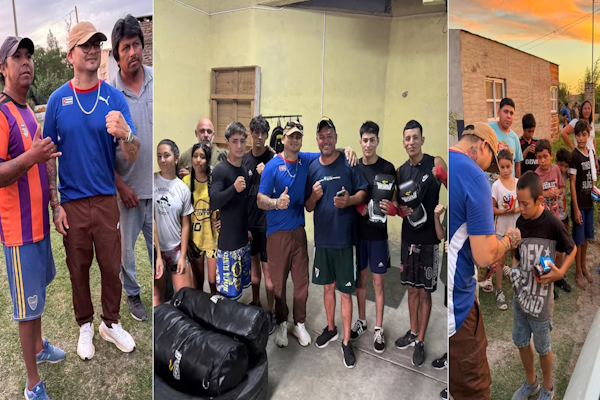 Navidad: El Chino Maidana sorprendió con una acción solidaria