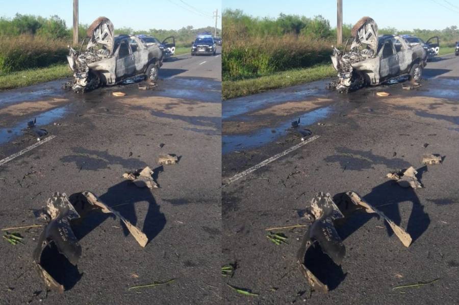 Dos jóvenes heridos tras chocar en la ruta 4