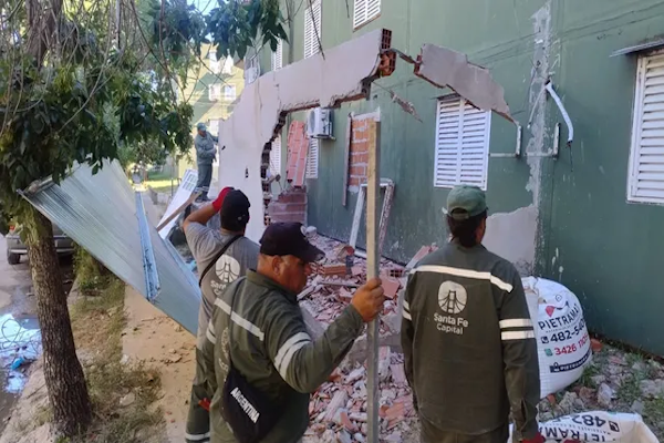 B° Centenario: demolieron una construcción irregular