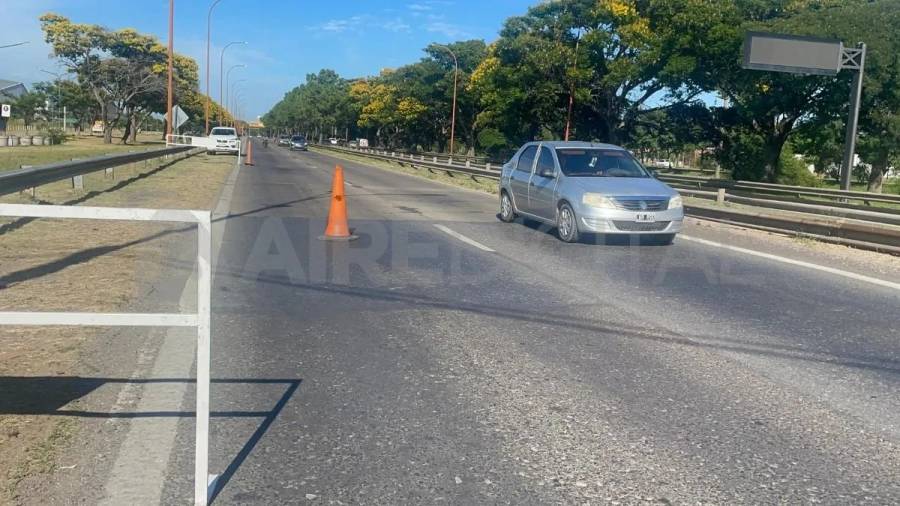 Vialidad Nacional trabaja en un hundimiento en la RN168