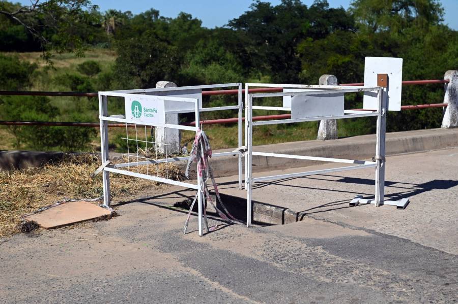 Comienzan los trabajos para reparar el hundimiento en el puente 