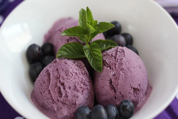 ¡Helado saludable de arándanos!