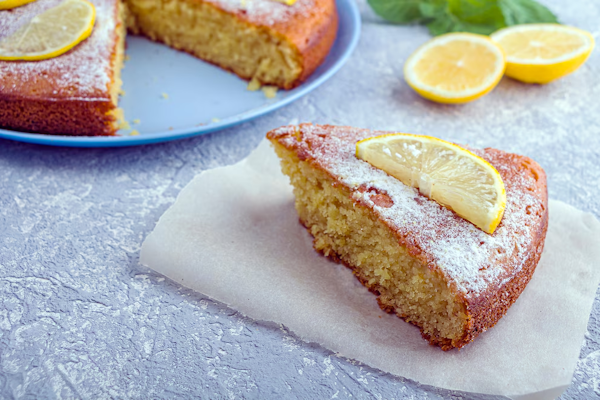 Torta nube de limón sin harina ni azúcar