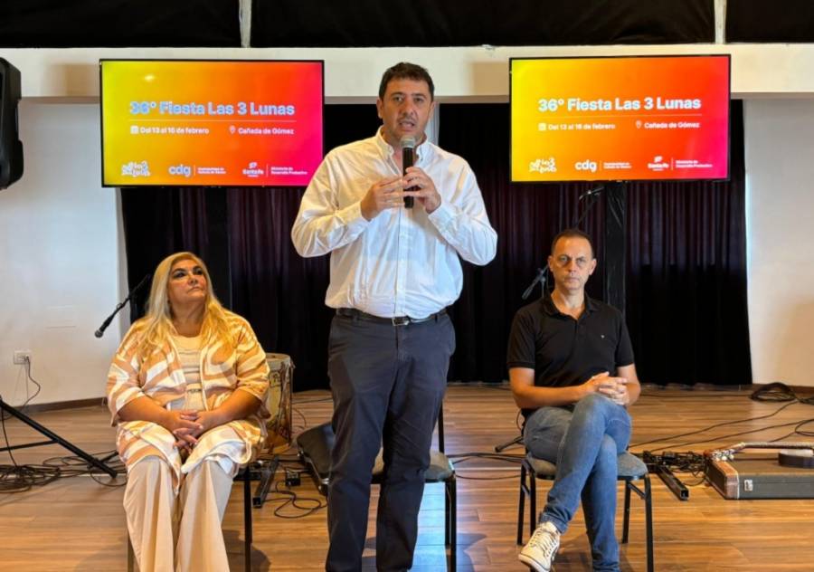 Provincia presentó la Fiesta Las Tres Lunas de Cañada de Gómez