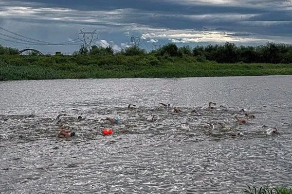 Maratón acuático Río Salado: fue con gran éxito en Santo Tomé