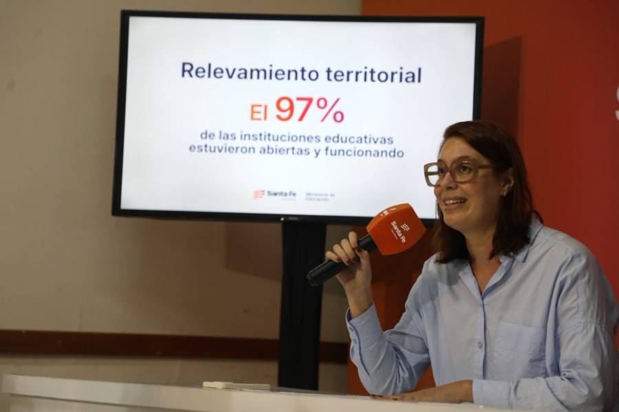 El 97 % de las escuelas santafesinas estuvieron abiertas y funcionando el 24 de febrero