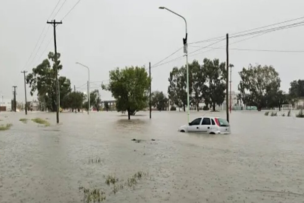 El temporal en Bahía Blanca también afectó a los clubes
