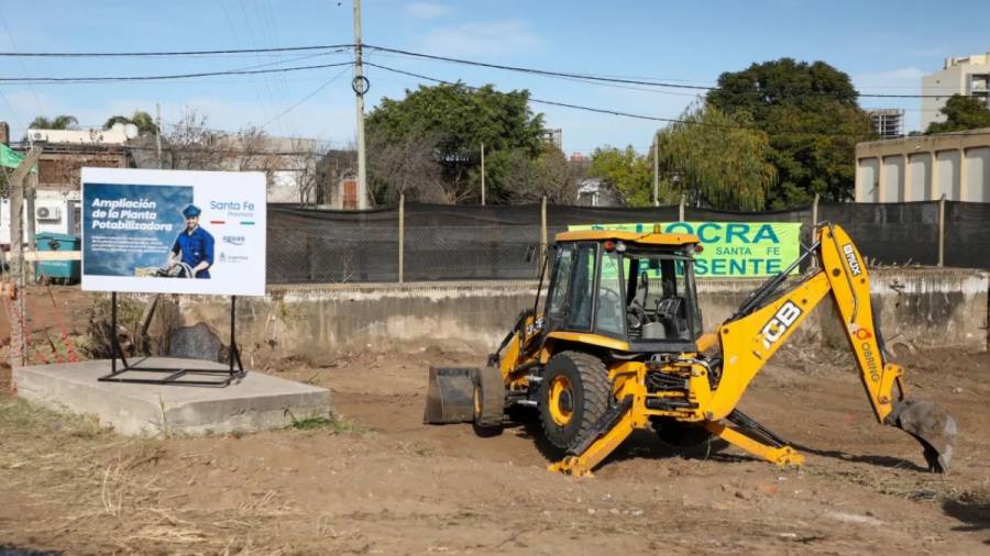 Planta potabilizadora de Assa en Santa Fe: paralizarán la obra por falta de pago de Nación