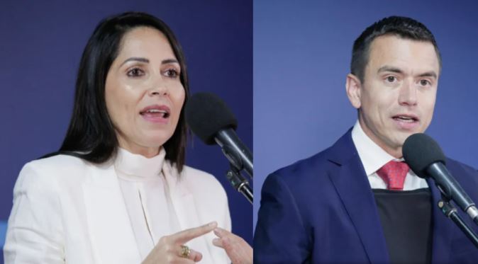 Noboa y González protagonizaron un acalorado debate presidencial en Ecuador