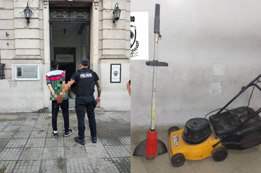Lo atraparon robando y tenía un pedido de captura