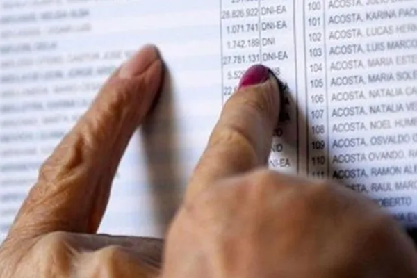 Acá podés consultar el padrón electoral 