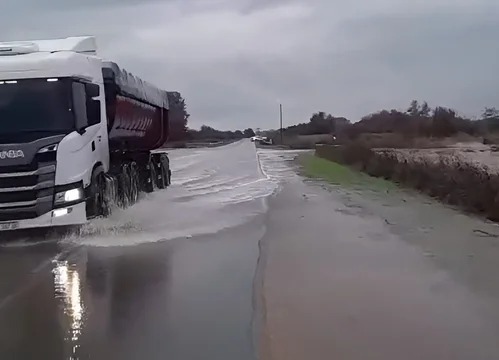 Colapsan las rutas 8 y 9 por el temporal: cortes totales y desvíos en varios tramos
