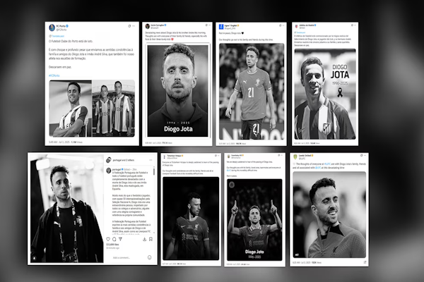 Los mensajes del fútbol mundial tras la trágica muerte de Diogo Jota