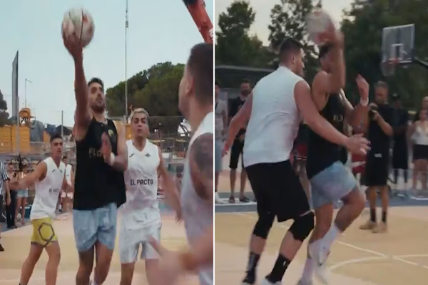 El show de Facu Campazzo tras sorprender en un partido callejero