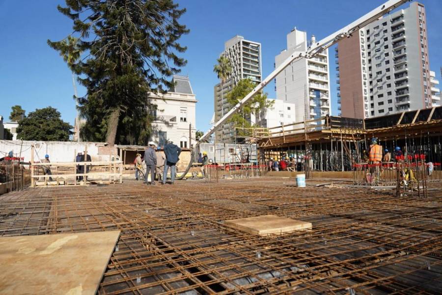 Avanza la estructura del nuevo edificio del Almirante Brown