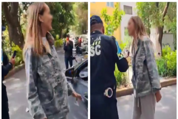 Modelo, actriz y cantante argentina con insultos racistas contra la Policía de México