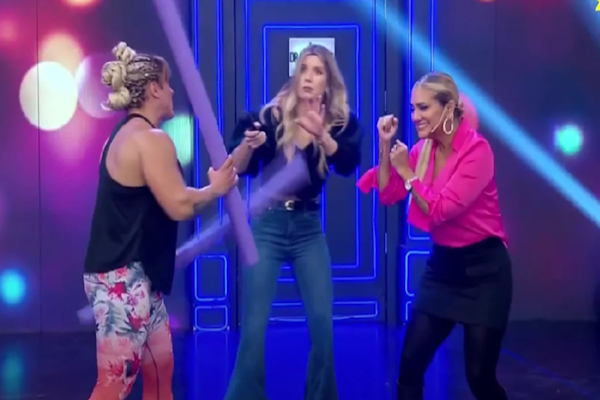 Locomotora Oliveras y Gladys la Bomba Tucumana bailaron juntas