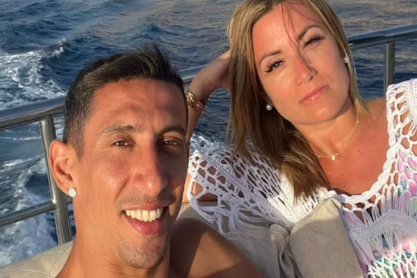 Ángel Di María y Jorgelina Cardoso festejaron su aniversario de casado