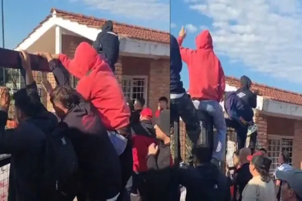 Predio de Colón: incidentes entre hinchas y la policía