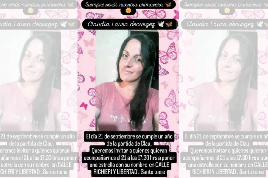 Colocarán una estrella por Claudia a un año del accidente con Nico Mattioli