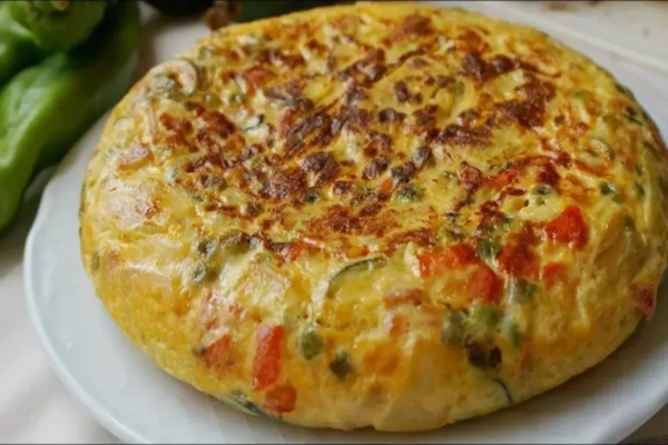 Receta de tortilla de verduras al horno